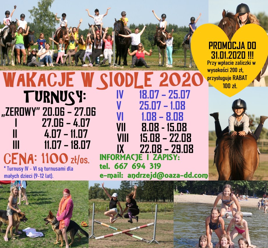 WAKACJE 2020 — PROMOCJA